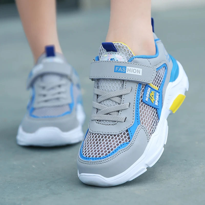 4 Color Kids' Breathable Mesh Sneakers Non-Slip School Sports Shoes for Boys Girls Lightweight Casual Walking Shoes.