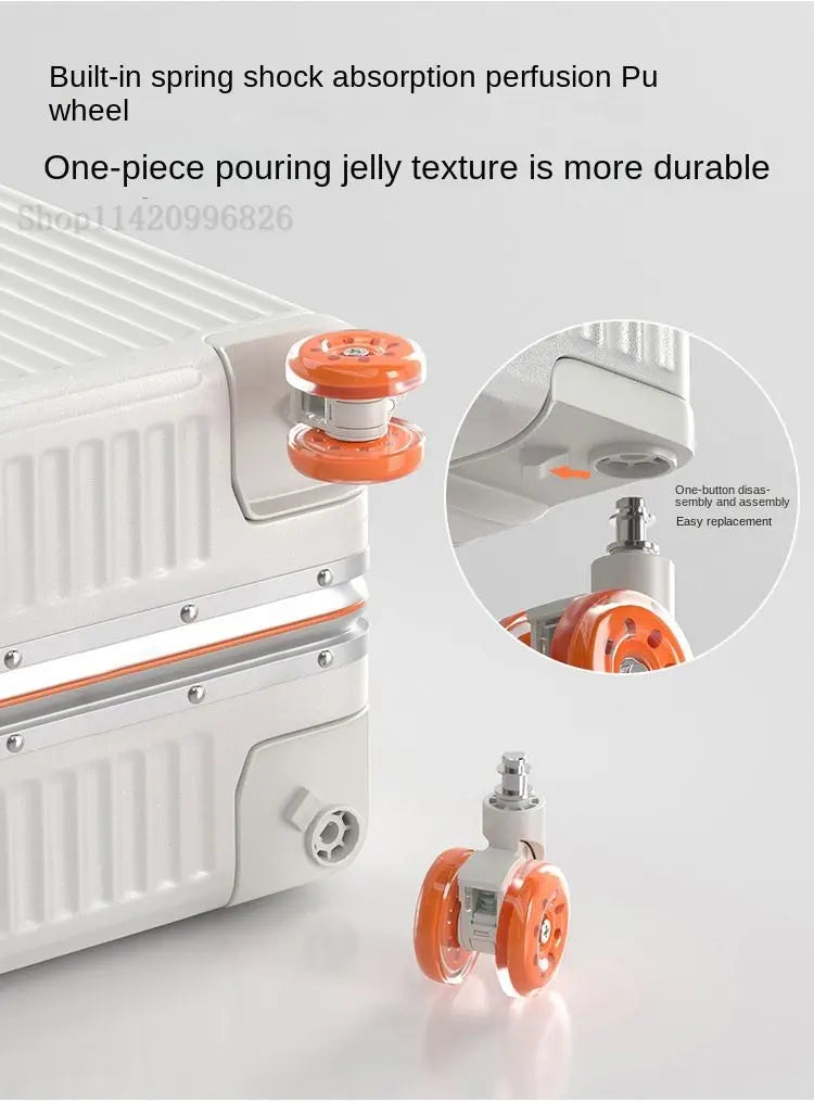 20-Zoll-Kompaktgepäck 26-Zoll-Trolley-Koffer mit großem Fassungsvermögen und Aluminiumrahmen für Männer und Frauen Reisekoffer.