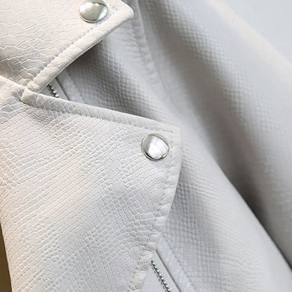 Dünne Jacke mit Gürtel Weibliche Streetwear Leder Mantel Biker Moto Frühling Herbst Frauen Faux Leder Jacke Oberbekleidung Neue Mode.