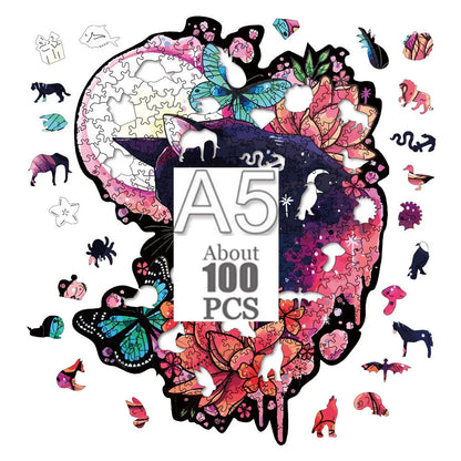 Cartoon animal wooden puzzle Film elements figure Popular classics wood jigsaws for adult kids Educational toy