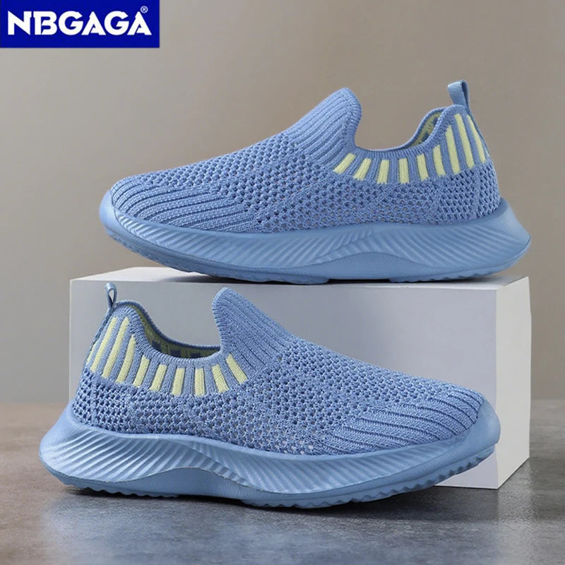 Children's Boys Lightweight Casual Shoes Soft-soled Breathable Kids Girls Sports Walking Sneaker Non-slip Tennis.