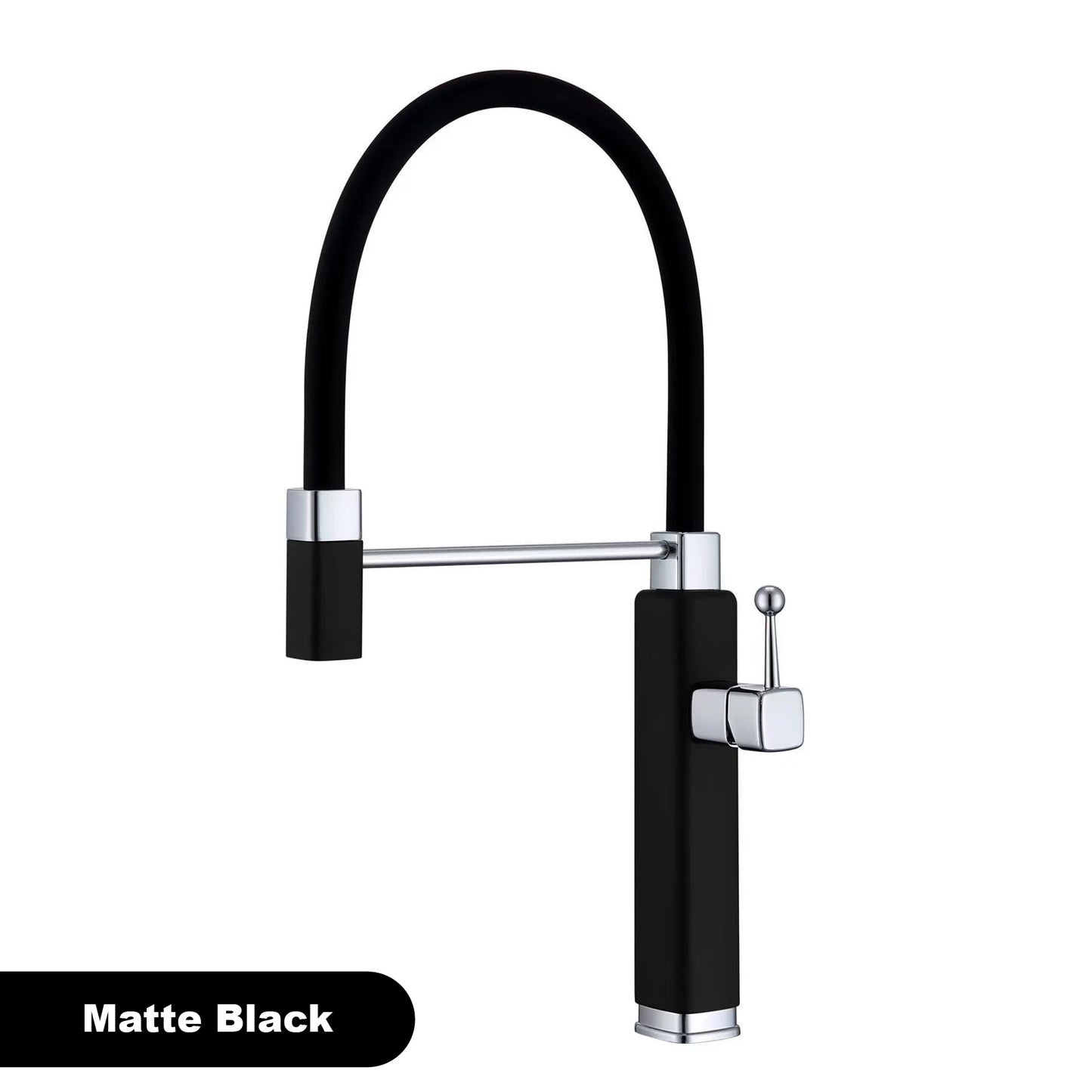 Modern red brass kitchen faucet with single handle and single hole ceramic valve core, hot and cold water pull-out sink Mixer