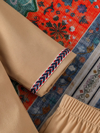 2Pcs Baby Jungen Alle Jahreszeiten Langarm Für 1-3Y Fit Nahen Osten Sets Kleidung Tragen Nationalen Stil Kleidung anzüge.