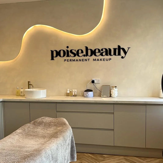 Personalized Large Business Sign Wall Mounted Acrylic 3D Logo Sign Custom Wall Art Beauty Salon Shop Bar Decor Home Decorations.