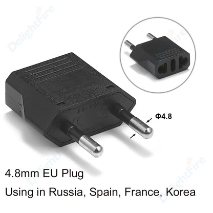 US-Elektrostecker-Adapter, europäisch, EU auf US, Amerika, China, CN, Kanada, CA, Reiseadapter, 2-poliger Stecker, Typ A, Konverter, Netzteil