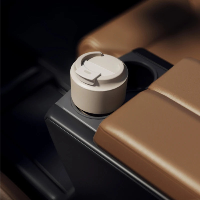 New Youpin Daily Element Portable Water Cup Coffee Mug 316 Stainless Steel Safety Seal 420ml Cold Storage Thermos Cup Mouth Snap.