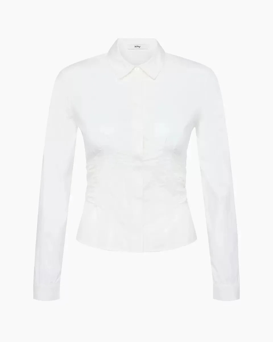 Kylie same style ~ KHY tie waist shirt slim back bow shirt women.