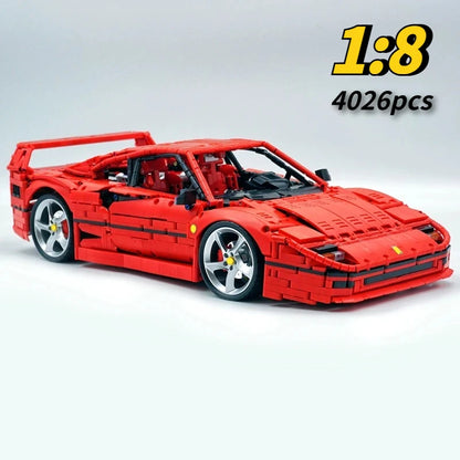 4026PCS Technical LOX Edition F40  Assembly MOC 140629 Building Block Car Supercar Model Adult High Difficulty Racing Toys.