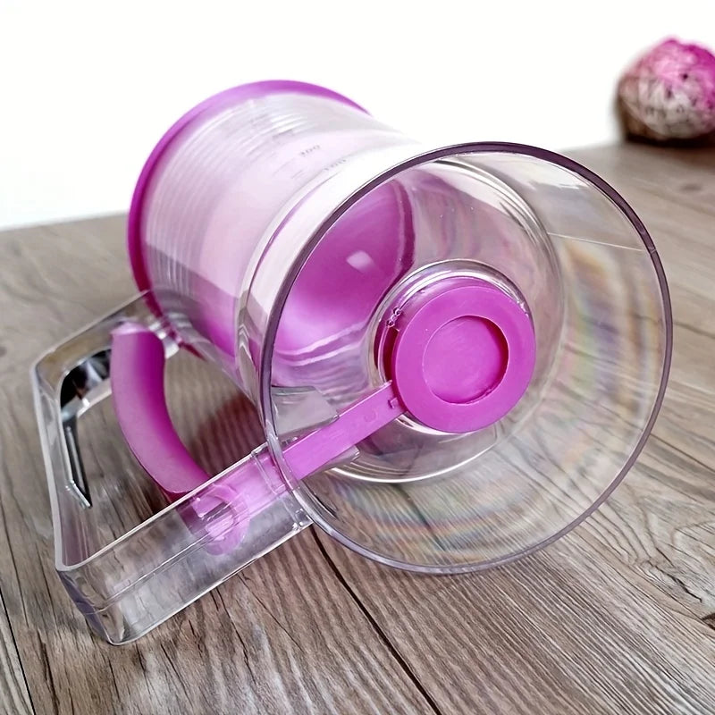 1 Pcs 900ml Batter Dispenser Hand-held Graduated Funnel Pastry Dough Dispensador For Pancake Cupcakes Cake.