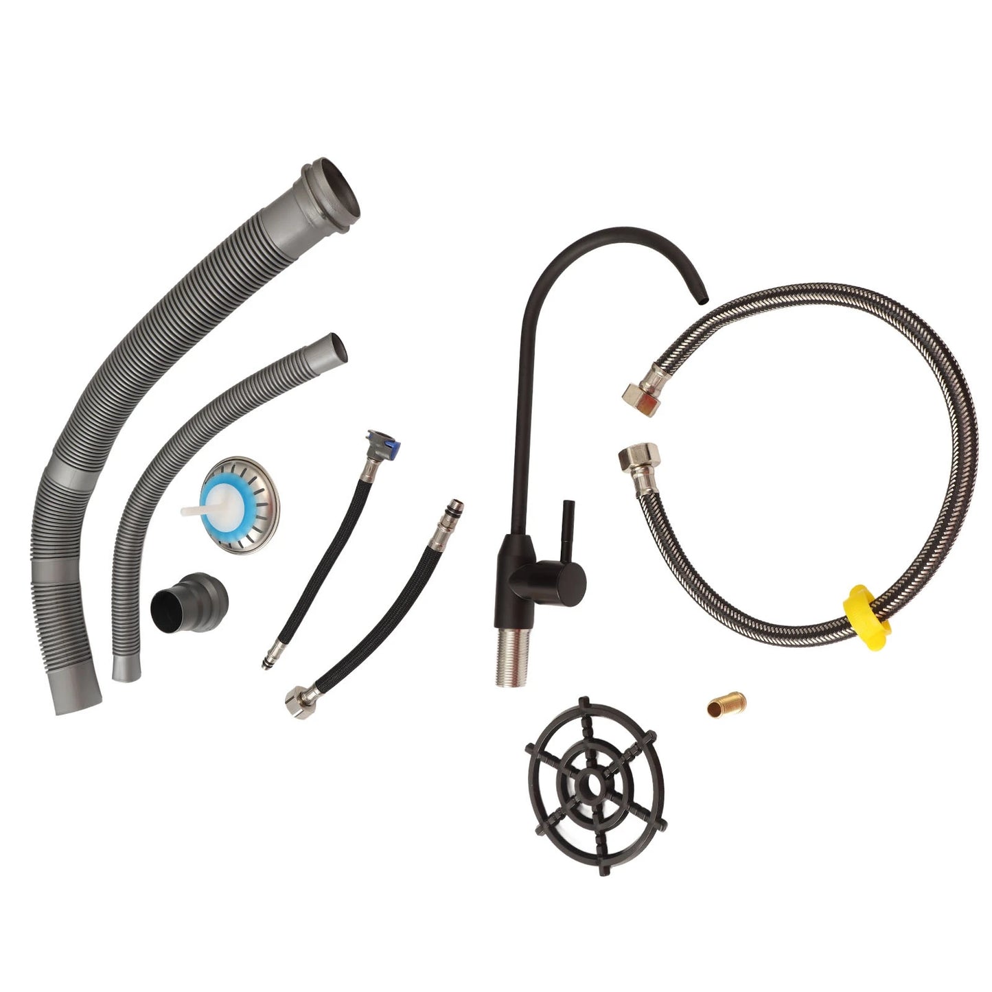 Küchenspüle unter der Theke, 68 x 45 cm, verdickter Edelstahl, Digitalanzeige, Küchenspüle, Unterbauwaschbecken