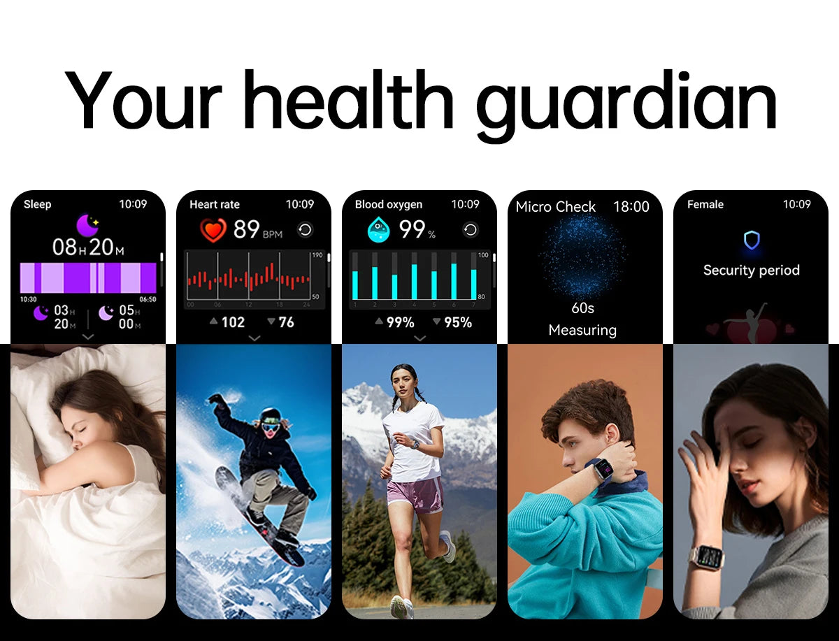 2025 New LED Women AI Smart Diagnosis Smart Watch HRV+PPG Blood Pressure Blood oxygen Health monitor IP68 NFC Smartwatches ﻿.
