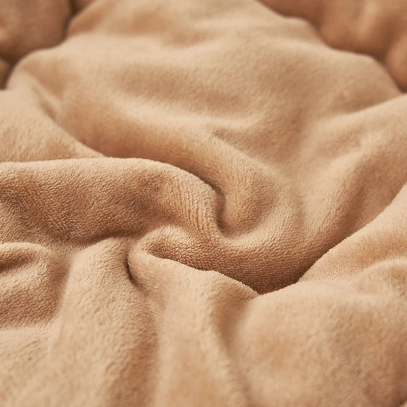 New Milk Velvet Soybean Comforter Grey Winter Keep Warm Duvet Solid Quilt Soft Fleece Thickened Blanket Drop Shippping Full.