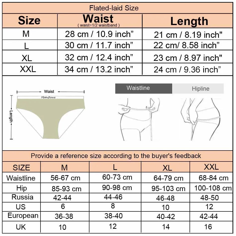 Moonflame 12Pcs Wholesale Women Cotton Panties Sexy Low-Waist Lingerie Female Elastic Soft Underwear Solid Color Underpant.