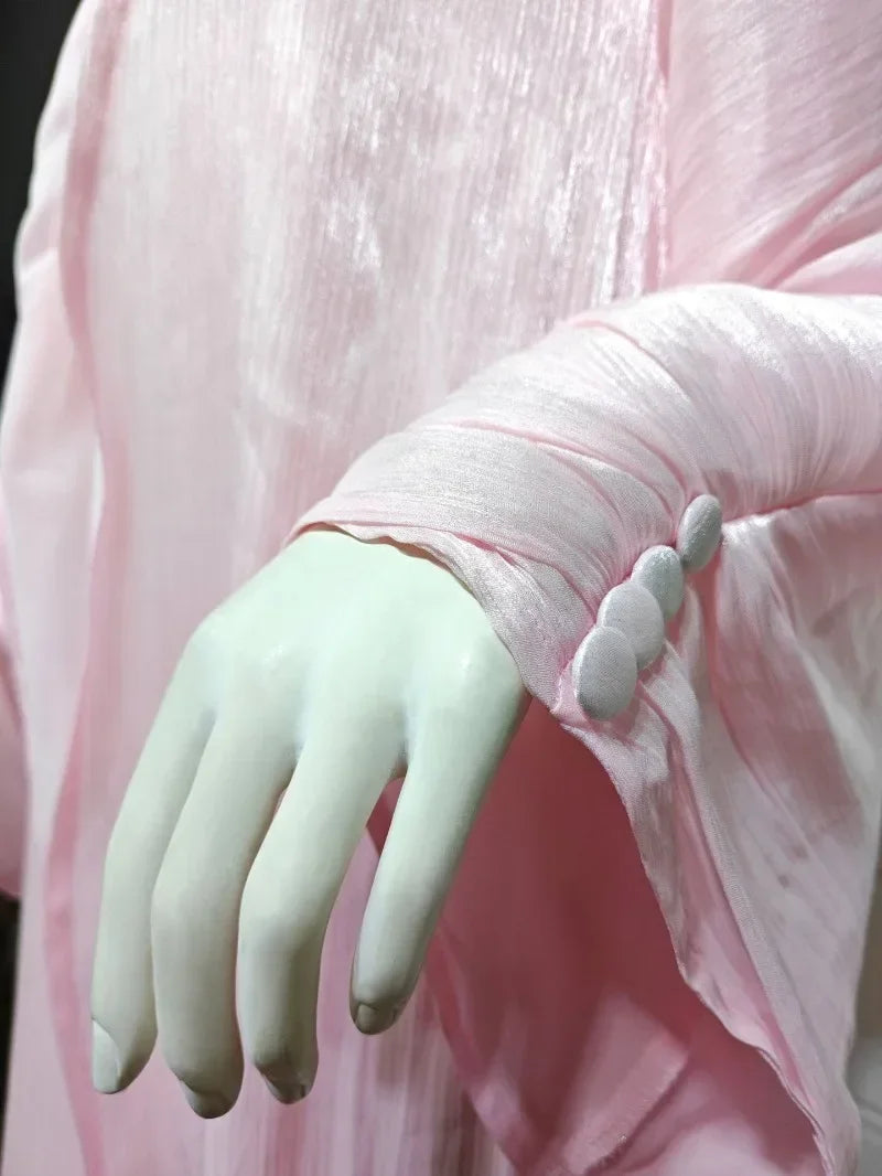 2025 Ramadan Satin muslimischen bescheidenen Kleid arabische Frauen öffnen Abaya Dubai islamische Langarm Cardigan Kleidung Truthahn schlichte Robe