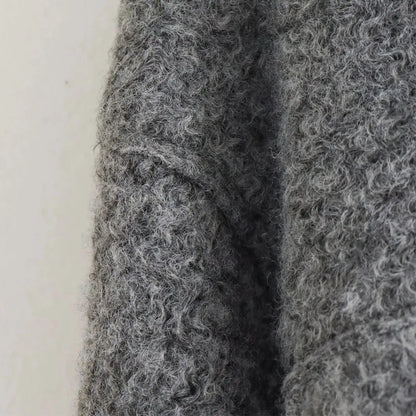 MUJER Kurze Tweed-Jacken für Damen, Herbst-Winter-Kurzmanteljacke, Damen-Reißverschluss-Crop-Jacke für die Halbsaison, Damen, neu in Oberbekleidung