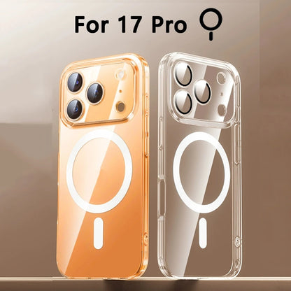 Magnet Fullback Protection Clear Case For Iphone 17 Pro Max 17 Air Apple Magsafe Cover Official Original Wireless Magnetic