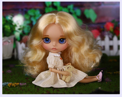 ICY DBS Blyth Doll BJD Joint Body tan Skin Matte Face Set Doll 1/6 30cm Girl Gift Anime SD