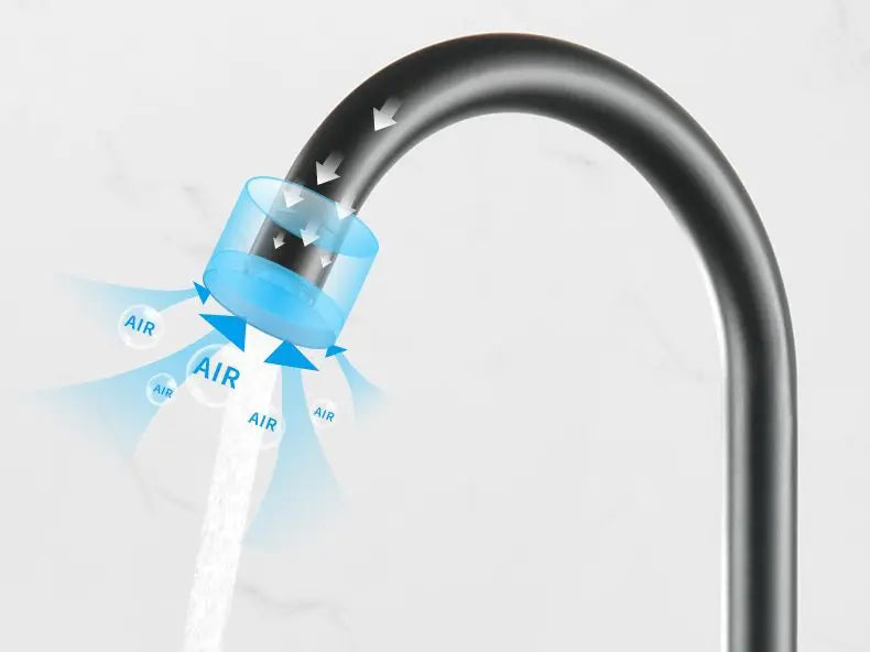 Kitchen Hot and Cold Water Faucets Household Kitchen Sink Splash Proof Sink Tap Deck Mounted Sprayer Taps