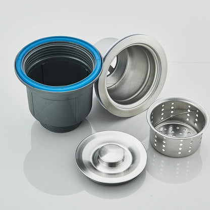 Wasserfall-Küchenspüle aus Edelstahl 304, großes Einzelbecken mit großem Einzelschlitzspüle über der Theke mit Tassenschlitz