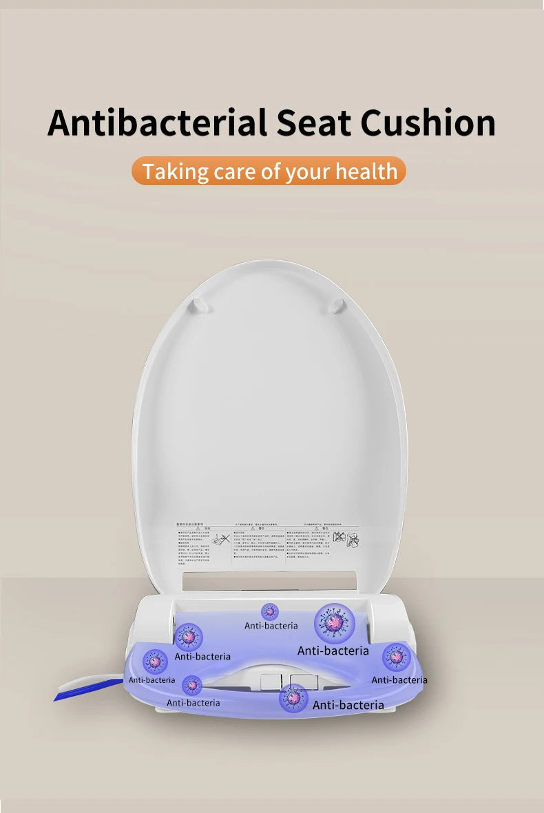 Intelligenter elektronischer Toilettensitzbezug – kabellose Fernbedienung, 3-in-1-Warmsystem, wassersparend – beheizt, trocken, waschen für modernes Badezimmer