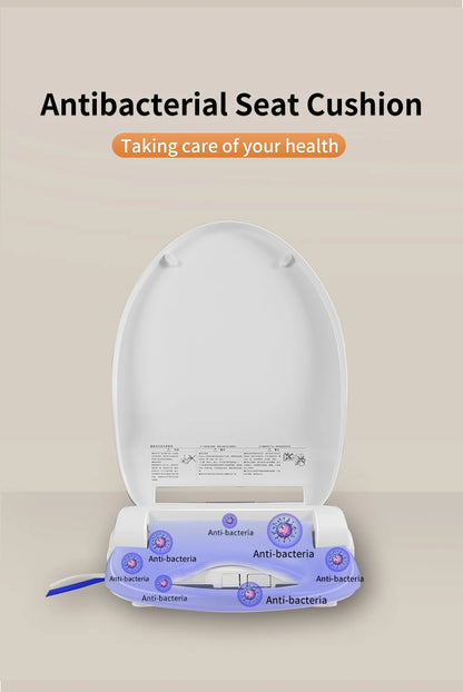 Intelligenter elektronischer Toilettensitzbezug – kabellose Fernbedienung, 3-in-1-Warmsystem, wassersparend – beheizt, trocken, waschen für modernes Badezimmer