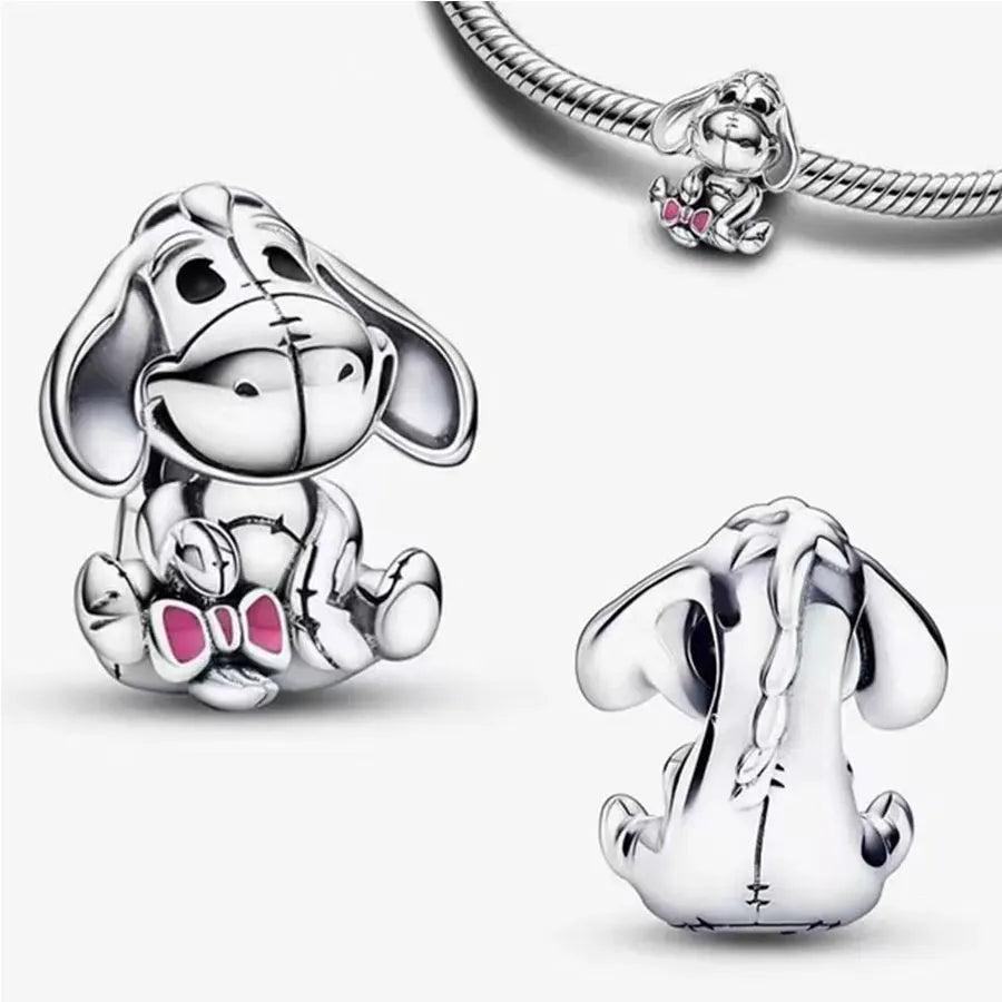 100% 925 sterling silver Disney 100th anniversary charm beads suitable for original DlY bracelet, women's fashion gift