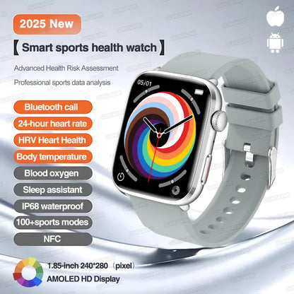 2025 New Iatrology Grade Smart Watch Women Blood pressure Blood oxygen Fat Heart Rate Menstrual Tracking BT Call Bracelet Ladies