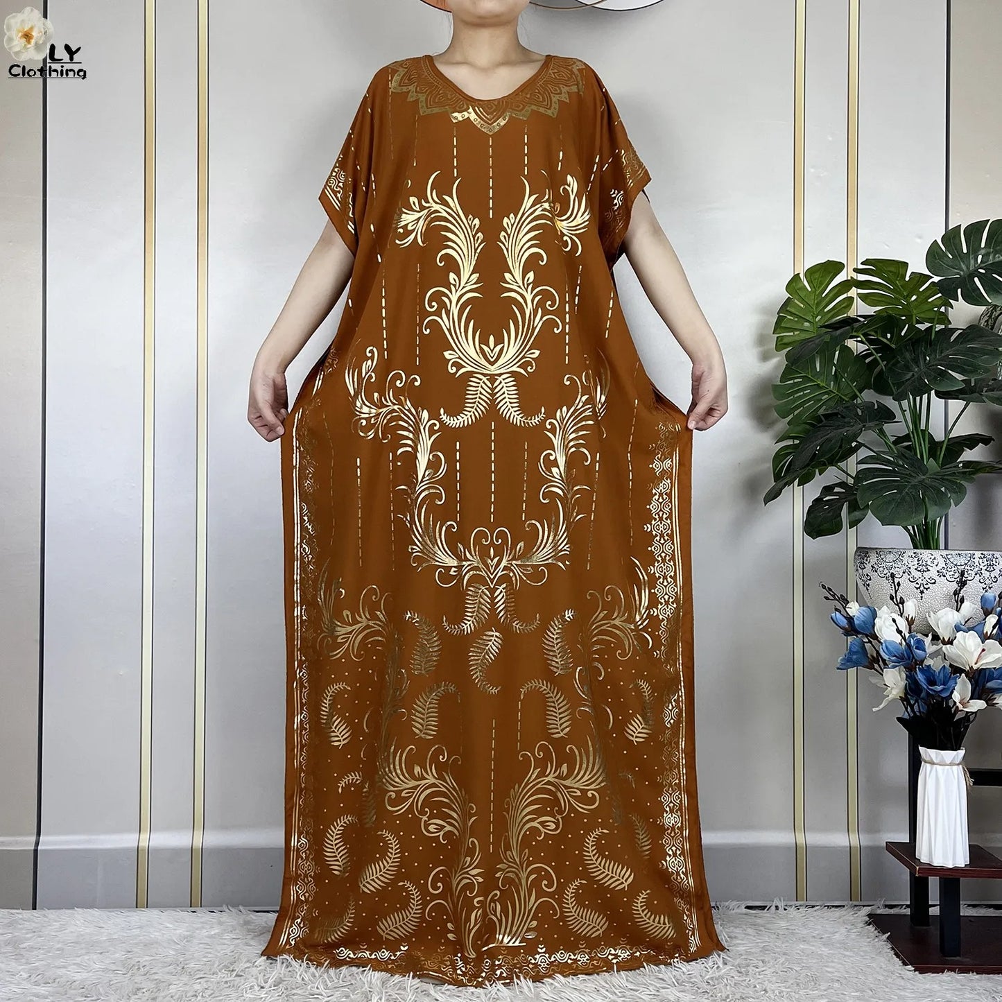 Neue Sommer Abaya für Frauen lässig Kurzarm weiches Baumwoll kleid Dubai Kaftan lose Dame Maxi Islam afrikanisches Kleid mit großem Schal