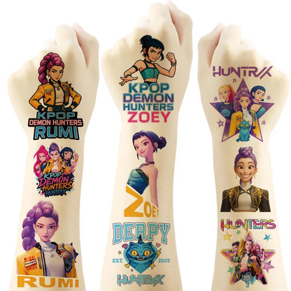 1 Set Kpop Dämonenjäger Thema Ballon Mädchen Alles Gute zum Geburtstag Party Dekoration Kinder Baby Dusche Geschenke Lieferungen