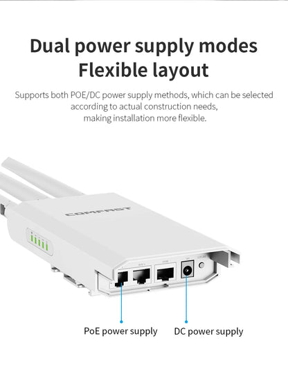 COMFAST AC1200/AC1300 Outdoor AP Router 2.4G/5G Dual Dand Long Range signal Extender Amplifie wireless WiFi Repeater waterproof