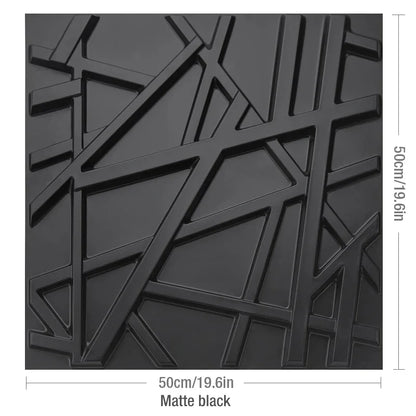 12pcs 50cm 3D wall panel Geometric lines 3D wall sticker wallpaper mural diamond design decor tile 3D mold 90's aesthetic room