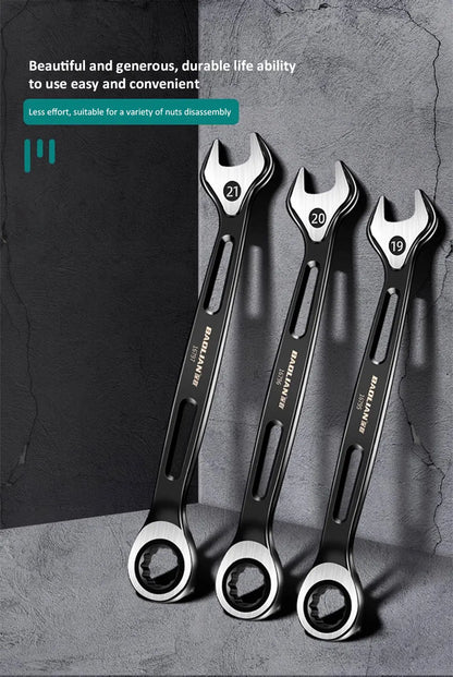 1PC 6-22mm Kombination Ratsche Dual-zweck Schlüssel Metric Universal Spanner arbeitssparende Anti Slip reparatur Werkzeug Hand Werkzeug