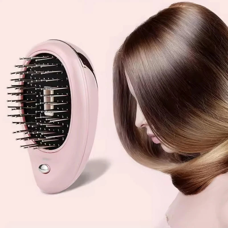 Bestselling Electric Negative Ion Massage Comb Portable Battery Style Hair Comb For Massaging Scalps And Clearing Acupoints.