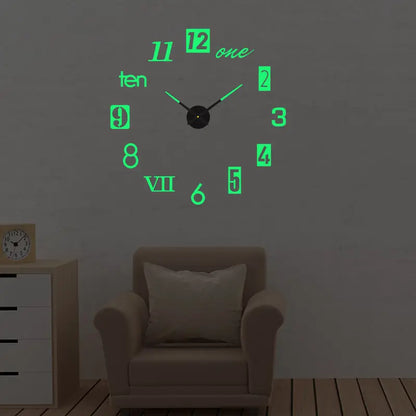 2D/3D Große Römische Ziffer Acryl Spiegel Wanduhr Aufkleber Mode DIY Quarz Uhren Uhr Hause Dekoration Wohnzimmer Aufkleber