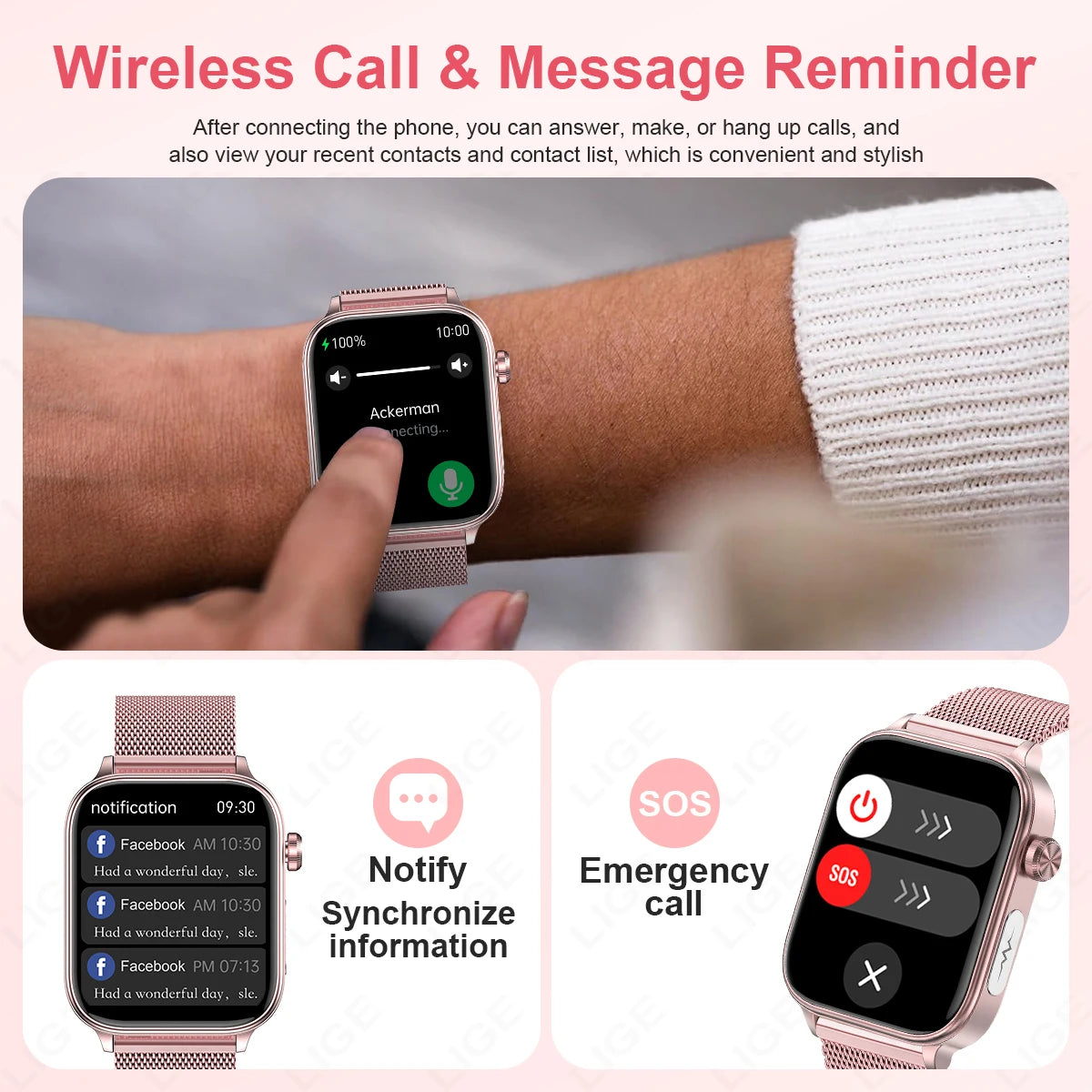 2025 New ECG+PPG Smart Watch Women Heart Rate Blood Lipid Uric Acid Women Menstrual Health Tracker Smartwatches For Android iOS.