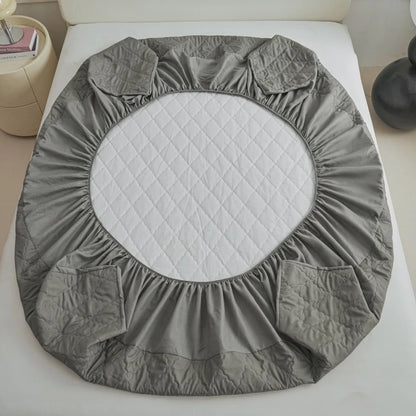 Thick Waterproof Mattress Cover Mattress Protector Queen King Fitted Sheet Mattress Topper Pad For Hotel (No Pillow Case).