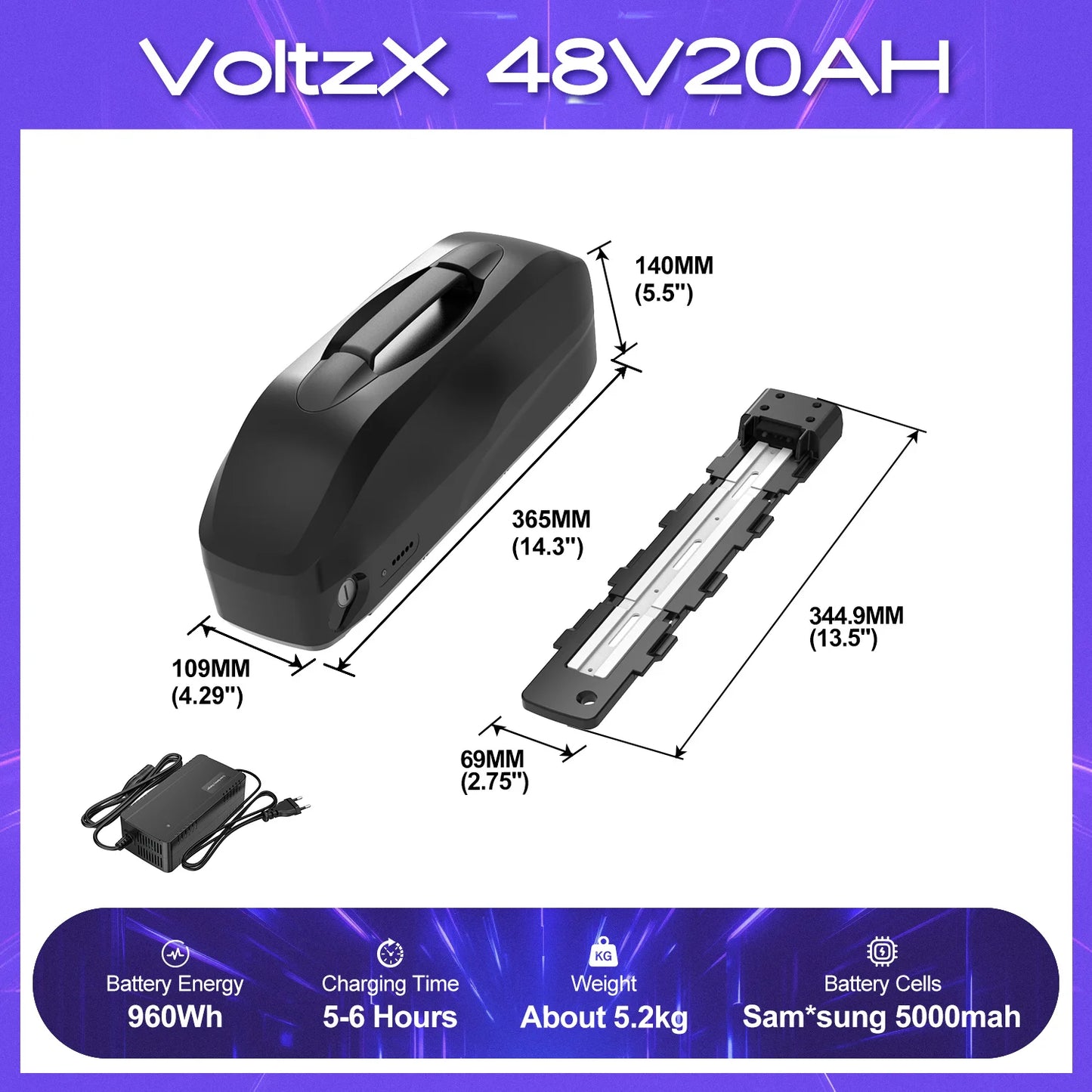 [ON SALE] Hailong Battery Electric Bicycle 21700 18650 Cells Pack 48V 36V 13Ah 52V 20Ah eBike Powerful Lithium Battery for BBS02