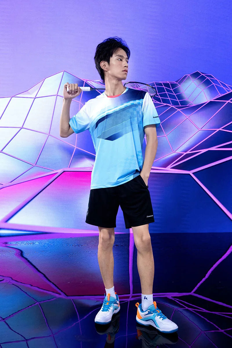 Kawasaki New Badminton Shoes Sneakers Mens Tennis Breathable Anti-Slippery Sport Shoes for Men Women K-065D