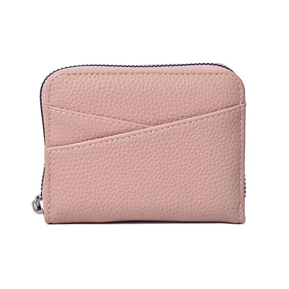 Multi-Pocket Portable PU Leather Wallet Japanese Wallet Coin Bags Multi-Card Slot ID Card Holder Coin Zipper Purse For Women.