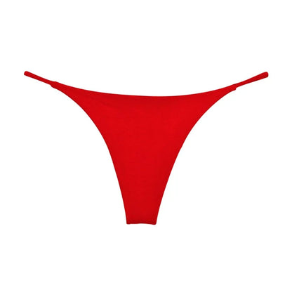 Sexy thong low waist lingerie for women underwear thin belt double layer bikini cotton  panties lenceria femenina tangas mujer.