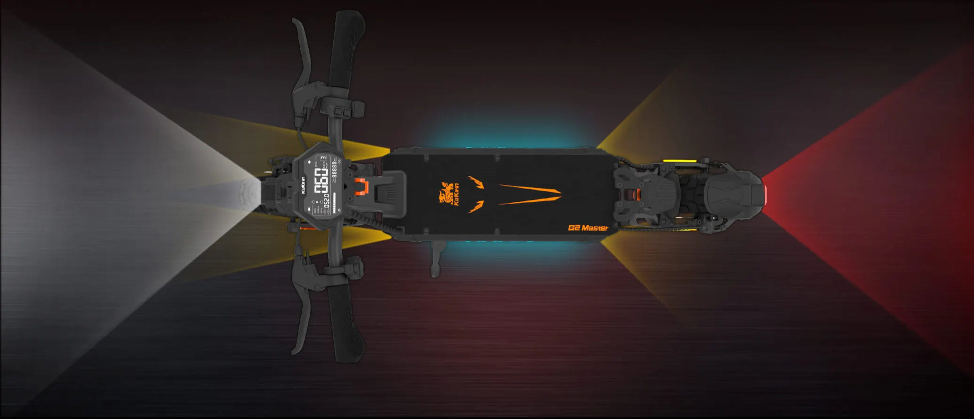 KuKirin G2 Master Electric Scooter 1000W*2 Dual Motor 52V 20.8Ah 60km/h Max Speed Front&Rear Disc Brake Hydraulic Shock Absorber.