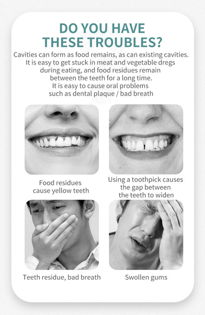 500/250/50PCS - Smooth Floss Rod - Cleaning interdental gaps and oral care.