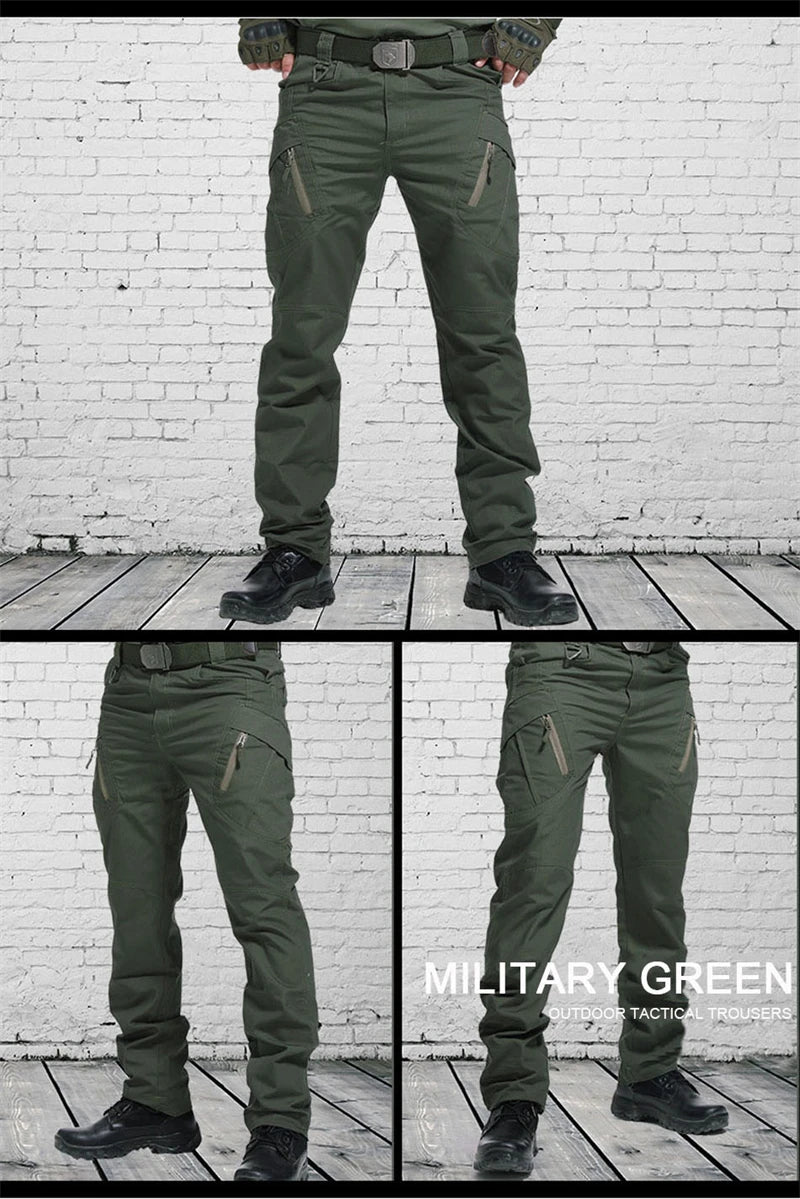 Tactical Cargo Pants Men Outdoor Waterproof SWAT Combat Military Camouflage Trousers Casual Multi Pocket Male Work Joggers.