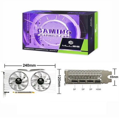 MLLSE AMD RX 580 8GB 2048SP Gaming Graphics Card GDDR5 256Bit PCI-E 3.0 ×16 8Pin Radeon GPU Rx 580 Video Card Placa De Video.