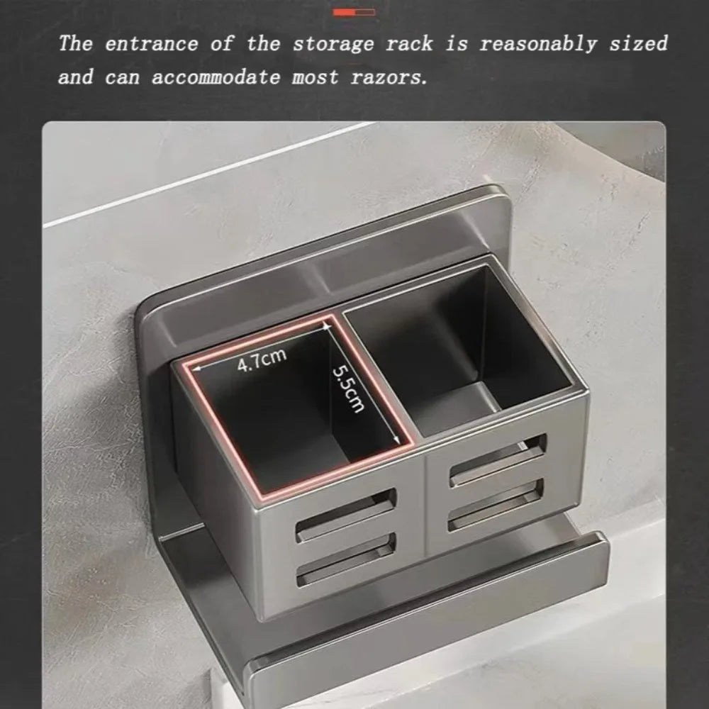 Loch freier multifunktion aler Zahnbürsten halter Bad Rasiermesser Haarkamm Zahnbürste Lager regal Wand zubehör