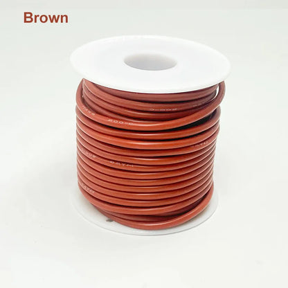 Soft Silicone Connection Cable 16AWG 18AWG 20 22 24 26 28AWG 30AWG 0.08mm Tinned Copper Wire For DIY, Automotive, Power Wiring.