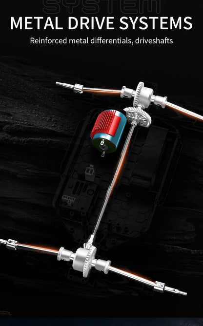 Teeggi 4WD 2.4G RC Drift Car 80KM/H 1:14 High Speed Off-Road Racing Car Brushless 3S Remote Controller Car Truck Toy For Gift.