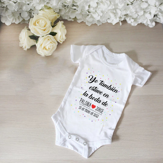 Personalisierter Baby-Body „I Also Attended The Wedding“, individueller Name, Baby-Overall, Hochzeit, Kleinkind, Kleinkind, Junge, Mädchen, Strampler, Outfits.