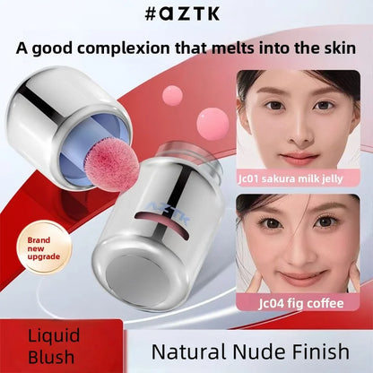 AZTK Liquid Blush Highlighter Contour Stick - Creamy Matte Natural Flush,Face Sculpting & Lifting Effect,Long Lasting Cheek Tint.