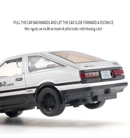 1:32 Simulation AE86 Metal Alloy Toy Car Diecasts Toy Vehicles Decoration Model Miniature Christmas Gift Toys For Children Boy.